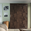 Ver imagem 4 de Guarda-roupa Solteiro Roma 2 Portas Corre 2 Gavetas Chocolate