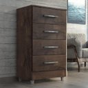 Ver imagem 2 de Cômoda Flavia 4 Gavetas - Chocolate