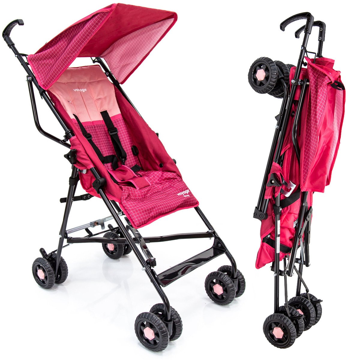 Carrinho de Bebê Passeio Guarda Chuva Reclinavel 6 Meses Até 15 Kg ...