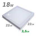Ver imagem 2 de Painel Plafon LED de Sobrepor 18W 22 x 22cm 3000K Branco Quente St226