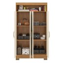 Ver imagem 2 de Conjunto para Escritório com Mesa Nt2105 e Armário Nt4040 Freijó/off White Notável Freijó Trend