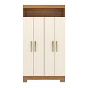 Ver imagem 3 de Conjunto para Escritório com Mesa Nt2105 e Armário Nt4040 Freijó/off White Notável Freijó Trend