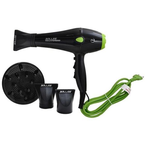 Secador De Cabelo Profissional Volcano4200/2400W 220V Verde