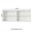 Ver imagem 3 de Armário Aéreo Madesa 2 Portas de Correr de Vidro para Cozinhas Glamy, Lux e Reims Branco