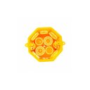 Ver imagem 3 de Kit 60 Caixa de Luz Plástica Sextavada Simples Amarela 3"