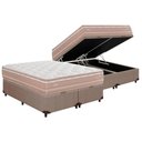 Ver imagem 1 de Cama Box Baú King: Colchão Molas Masterpocket Ensacadas Herval Maxspring Nesser + Base Crc Courano