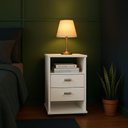 Ver imagem 1 de Mesa de Cabeceira Mdf Quarto Escritório Multiuso Decoração