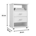 Ver imagem 3 de Mesa de Cabeceira Mdf Quarto Escritório Multiuso Decoração