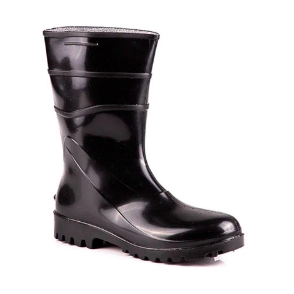Bota Pvc Bracol Flex Cano Curto Preto N39 Ca 37456