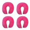 Kit 4 Travesseiro Pescoço Almofada Viagem Travel Plush Nap Pink - 1