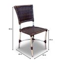 Ver imagem 2 de Cadeira Fibra Sintética e Alumínio Aracajú Móveis Brasil de Coração