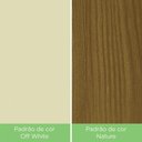 Ver imagem 7 de Kit De Jantar 200Cm 08 Cadeiras Off White/Nature/Marrom
