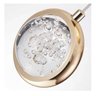 Lustre Pendente Globo Bolhas Cristal Dourado Led 7w 12cm 3000k Bivolt - 2