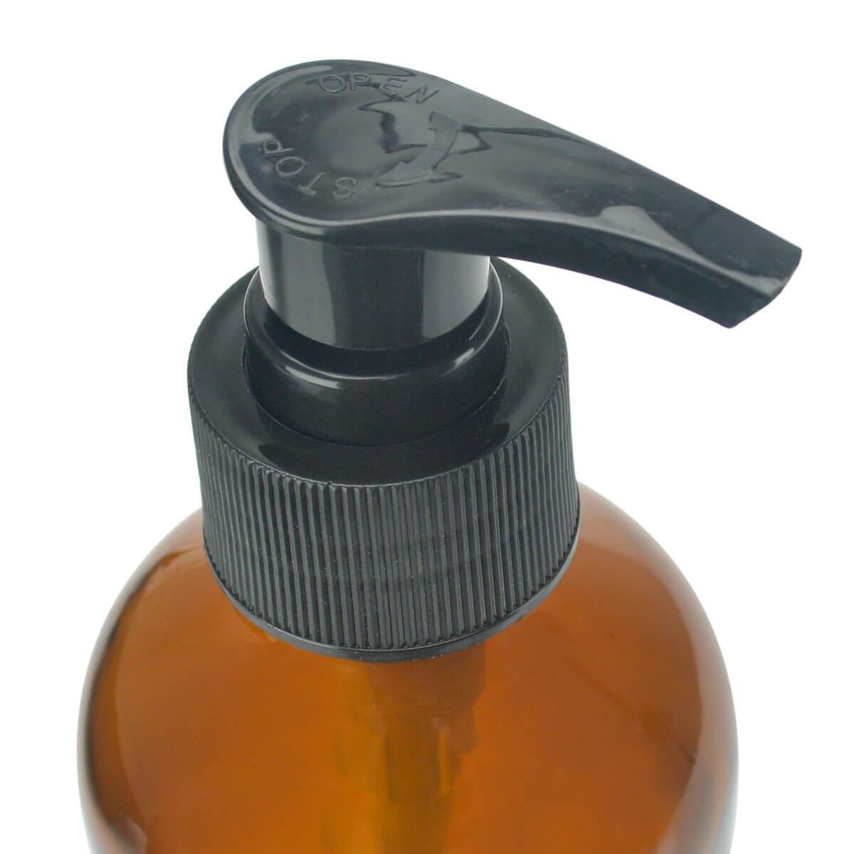 Porta Sabonete Liquido de Vidro Âmbar Pump 250ml - 3