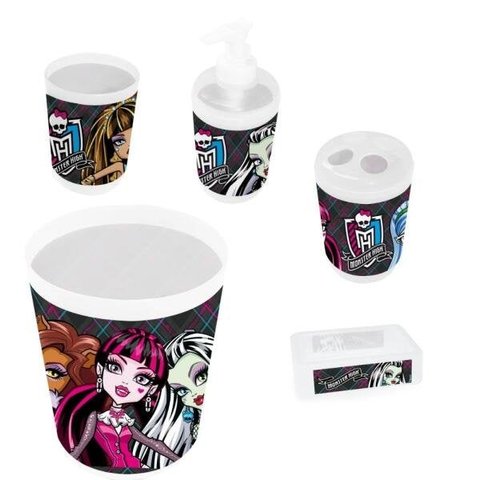 Kit 4 Kit Banheiro Monster High 5 Peças - Mattel