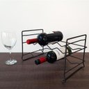 Ver imagem 2 de Adega Merlot Empilhável Preta Fosco Porta Vinhos 8 Garrafas