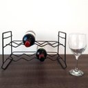 Ver imagem 3 de Adega Merlot Empilhável Preta Fosco Porta Vinhos 8 Garrafas