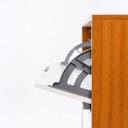 Ver imagem 5 de Sapateira Vertical 3 Portas Organizadoras Armário Multiuso Sala Quarto Hall Entrada Cinamomo/Branco