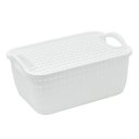 Ver imagem 1 de Cesto Caixa Organizadora com Tampa Multiuso 14,5l
