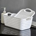 Ver imagem 3 de Cesto Caixa Organizadora com Tampa Multiuso 14,5l