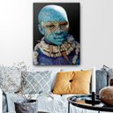 Ver imagem 2 de Quadro Decorativo Canvas Nativo Africano 136x86cm