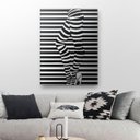 Ver imagem 1 de Quadro Decorativo Canvas Perna Zebrada 136x86cm