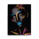 Ver imagem 2 de Quadro Decorativo Canvas Mulher Negra Pintada 136x86cm