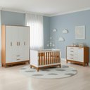 Ver imagem 2 de Jogo de Quarto para Bebe Completo 4 Portas Flip Branco com Savana