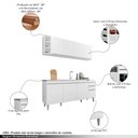 Ver imagem 3 de Conjunto Balcão de Cozinha para Pia Apex Armário Aéreo Mdp/bp Branco G96 - Gran Belo