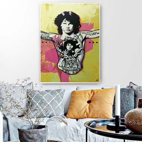 Quadro Decorativo Canvas Jim Morrison 136x86cm