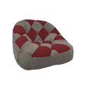 Ver imagem 1 de Poltrona Paloma Escritório Sala Pé Plástico Suede Cappuccino e Suede Vinho - Dominic Decor