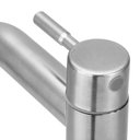 Ver imagem 4 de Torneira Aço Inox Escovado Lavatório Mesa Alta 1/4v:cinza-escuro/inox Escovado