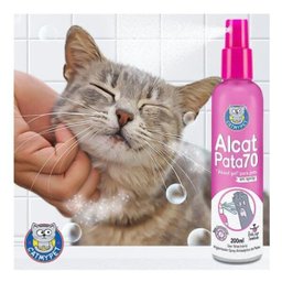 Alcat Pata 70 Álcool Gel Em Spray Para Pet 200Ml Catmypet - 3