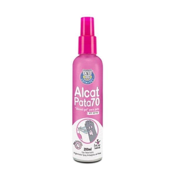 Alcat Pata 70 Álcool Gel Em Spray Para Pet 200Ml Catmypet