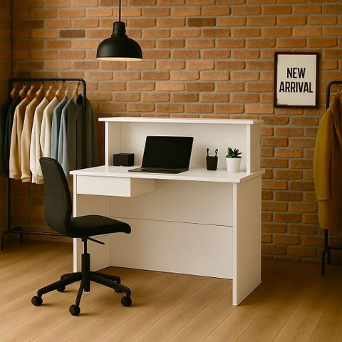 Balcão Reto para Atendimento Recepção Salão Caixa