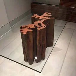 BASE ORGÂNICA D45X71CM -  PARA TAMPO DE VIDRO - PREÇO UNITÁRIO - 4