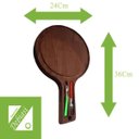 Ver imagem 3 de Kit 10 Tábua de Frios Premium Madeira Rustica Lisa