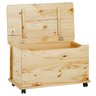 Baú Brinquedos Organizador Madeira Maciça Elisa Natural Idimex - 6