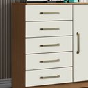 Ver imagem 2 de Cômoda Quarto 1 Porta Sapateira 91cm Lanaluna Atacama/off White A09 - D’Rossi