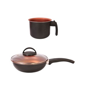 Kit Premium Antiaderente – Leiteira 14 Cm + Frigideira 18 Cm