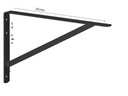 Ver imagem 3 de MFL 20 MÃO FRANCESA LEVE 20CM. Suporte em L (Mão Francesa) em aço carbono com 120x190mm. - Preto