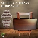 Ver imagem 5 de Kit 10 Conjuntos Mesas Dobráveis 70x70 com 4 Cadeiras