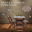 Ver imagem 7 de Kit 10 Conjuntos Mesas Dobráveis 70x70 com 4 Cadeiras