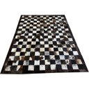 Ver imagem 1 de Tapete de couro marrom tabuleiro 1,50x2,00 com bordas pç 10
