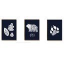 Ver imagem 5 de Kit 10 Placas MDF Infantil Arco-Íris e Coelho Parede A4