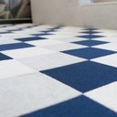 Ver mais imagens de Tapete Infantil Mosaico Almofadado para Quarto 218x100cm Keiko Colchões - Azul Marinho