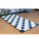 Ver imagem 4 de Tapete Infantil Mosaico Almofadado para Quarto 218x100cm Keiko Colchões - Azul Marinho