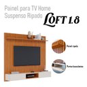 Ver imagem 6 de Painel para Tv Home Suspenso Ripado Ambiente Loft 1.8 Nature Off White - Imcal