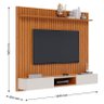 Painel para Tv Home Suspenso Ripado Ambiente Loft 1.8 Nature Off White - Imcal - 2