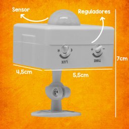 Sensor De Presença Movimento Iluminação Infravermelho Alarme Ip20 Excelente Acabamento - 5